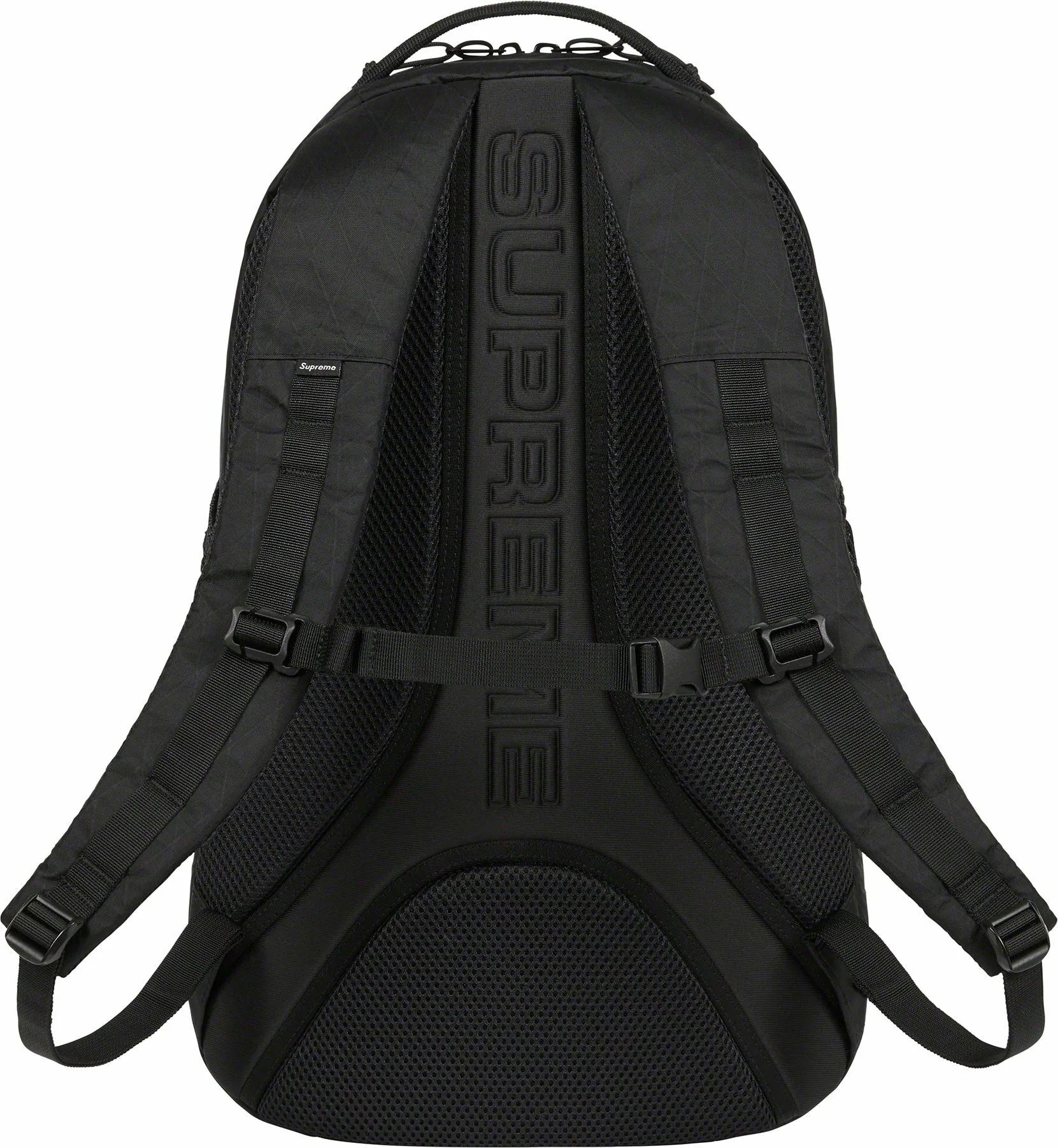 SUPREME LOGO BACKPACK BLACK FW23 MOCHILA NEGRA