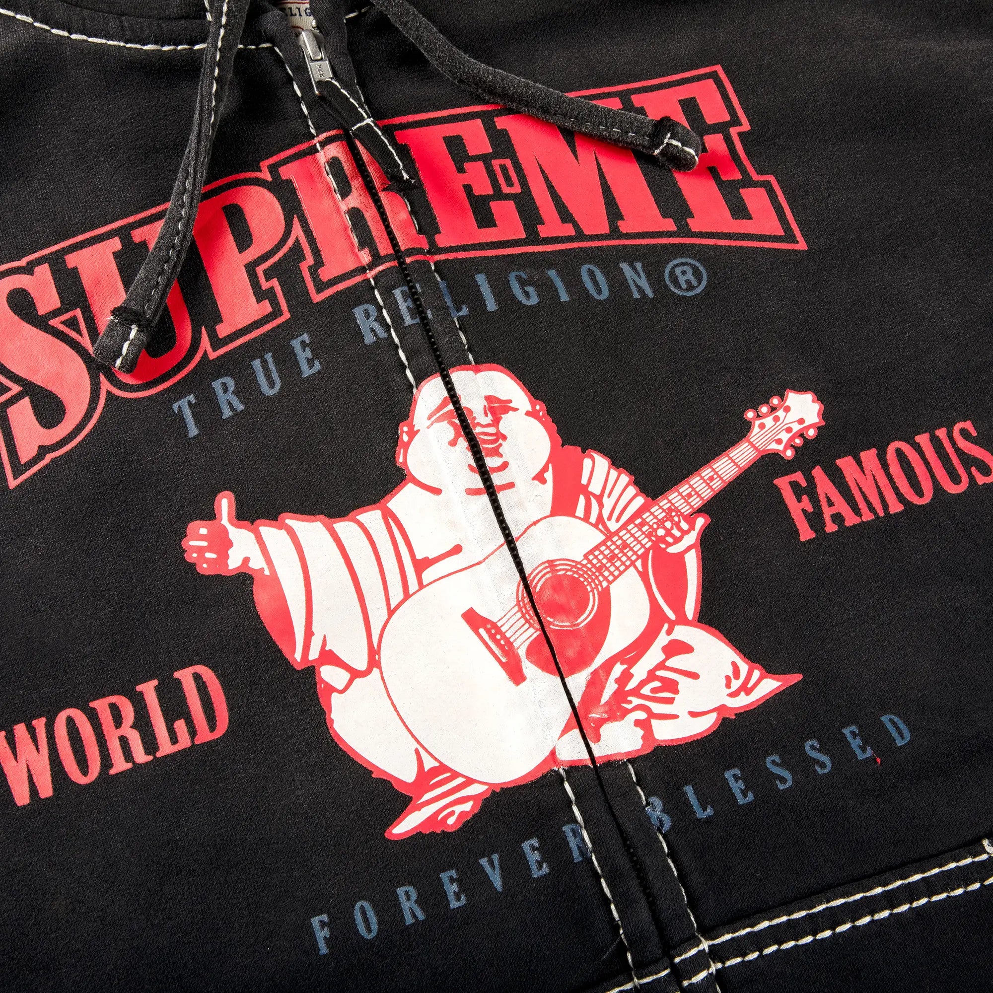 Supreme x True Religion Zip Up Hooded Sweatshirt 'Black'