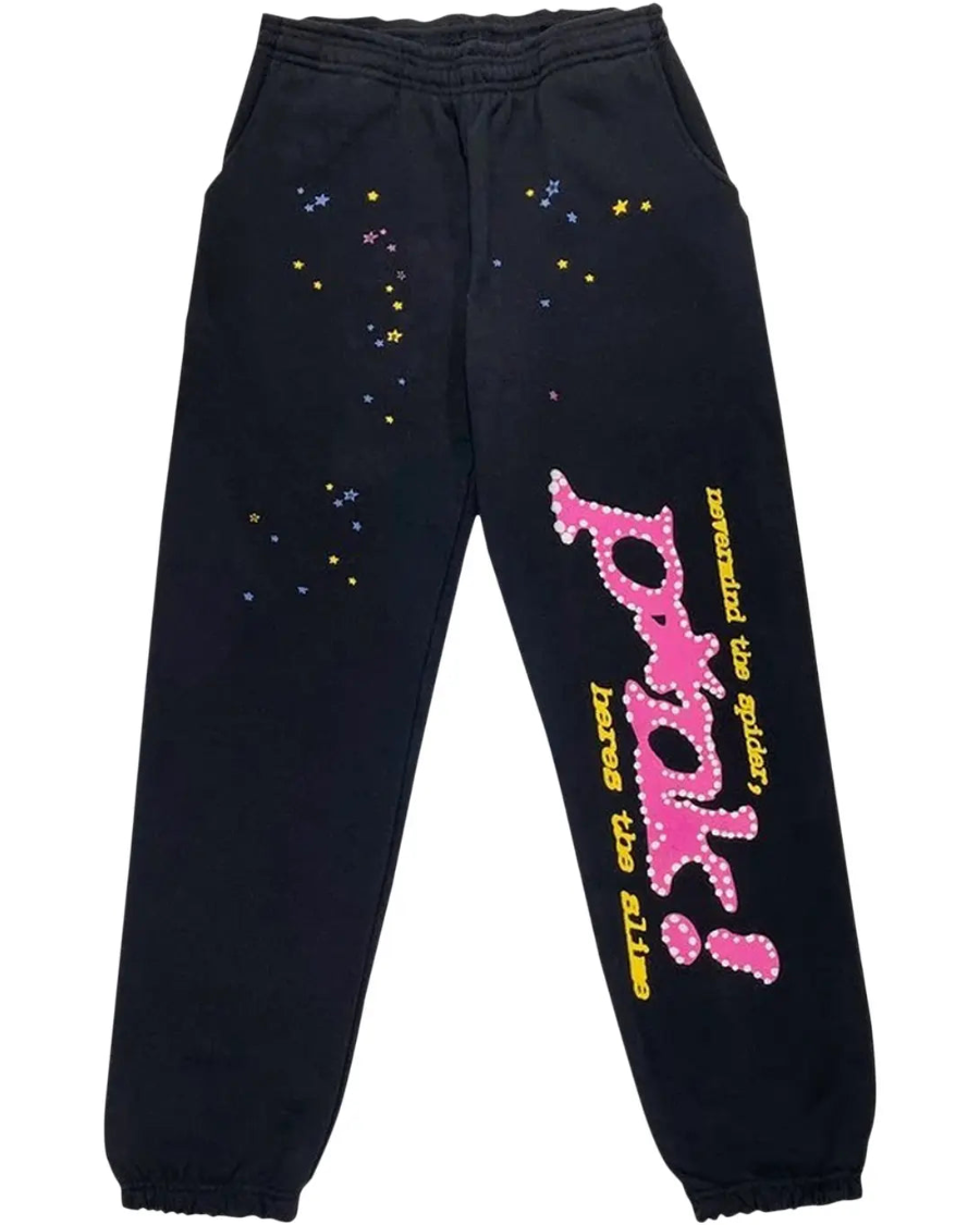Sp5der P*nk Sweatpants 'Black'
