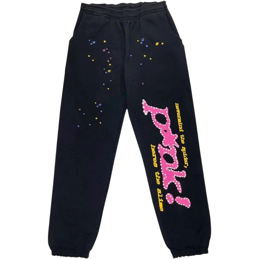 Sp5der P*nk Sweatpants 'Black'