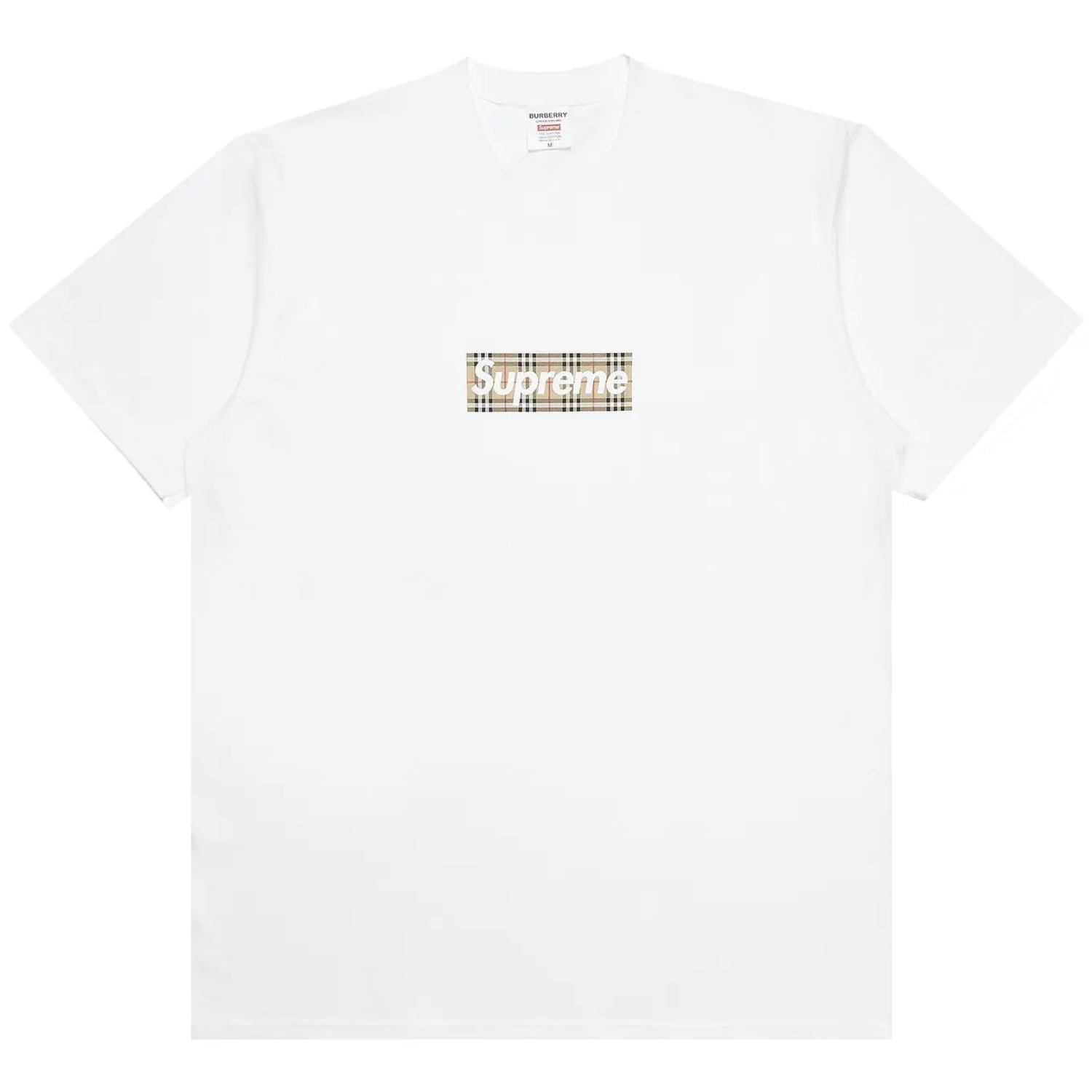 Supreme x Burberry Box Logo Tee 'White'