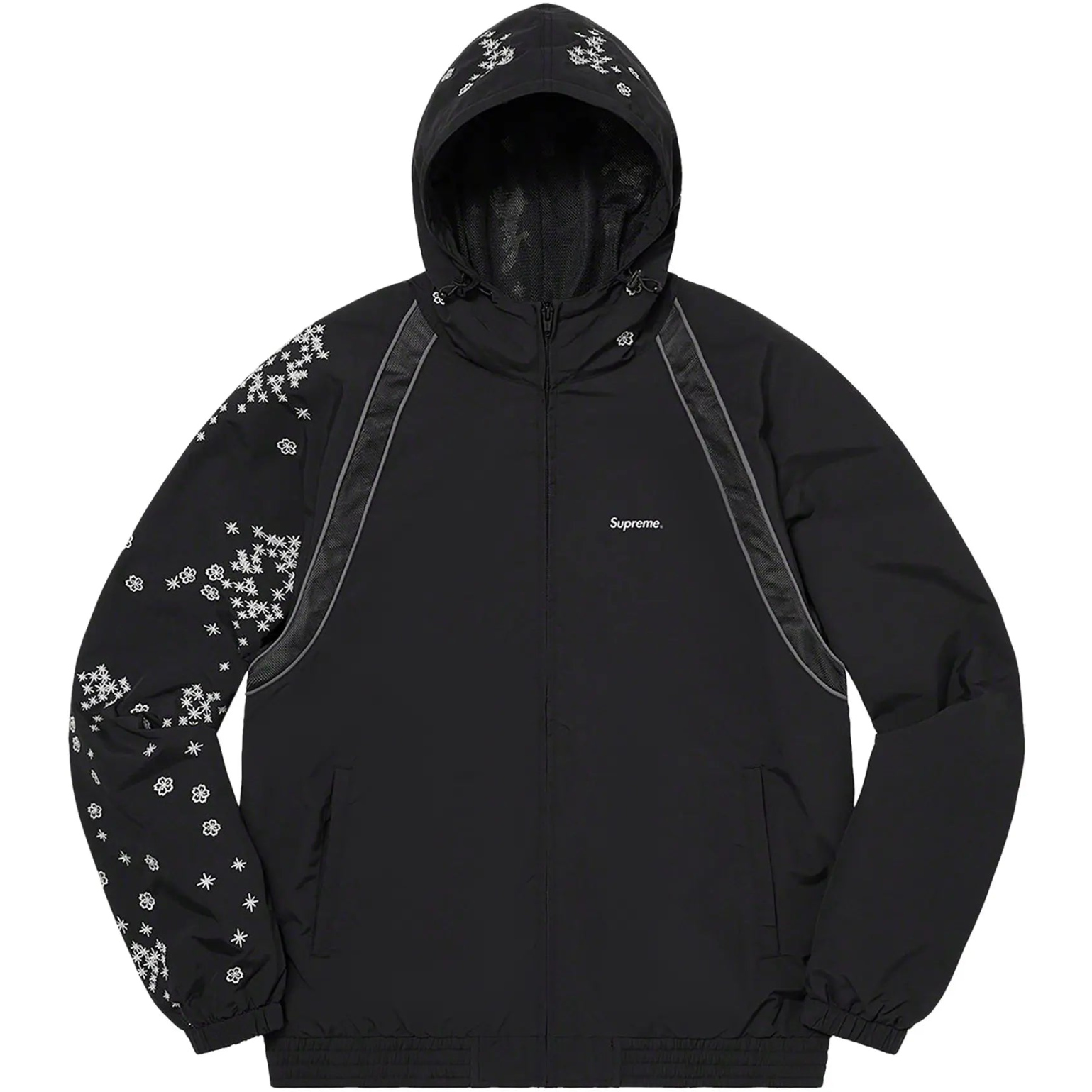 Supreme AOI Glow-In-The-Dark Track Jacket 'Black'