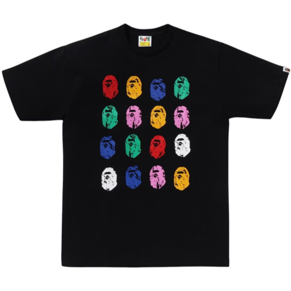 BAPE A Bathing Ape 32nd Anniversary Ape Head Tee "Black"