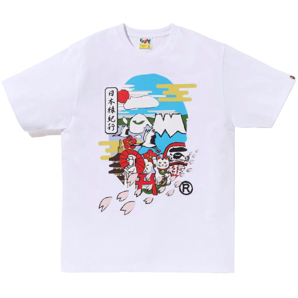 BAPE Japan Culture Ape Head Tee "White"