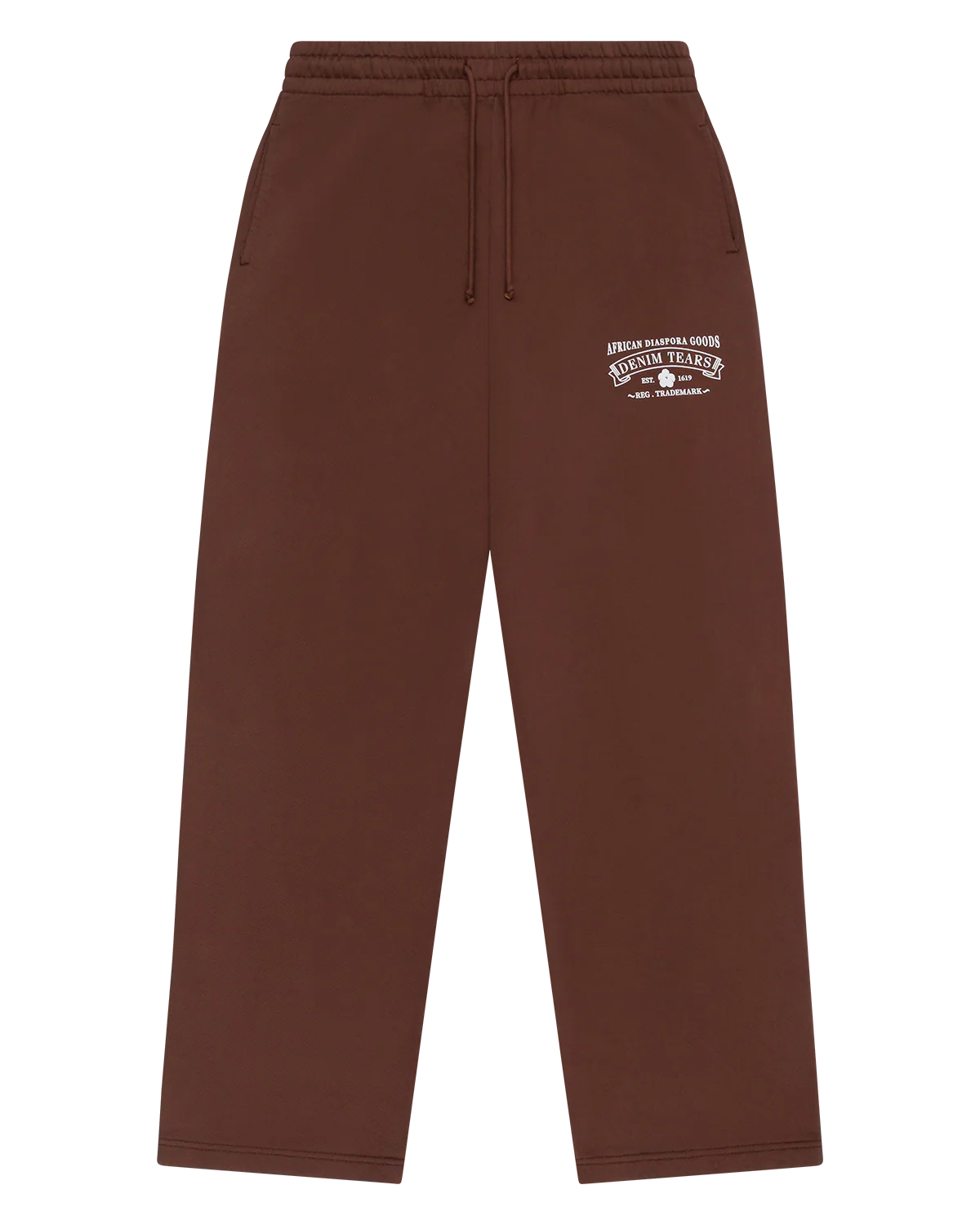 DENIM TEARS ADG BROWN SWEATPANTS SS25 PANTALON