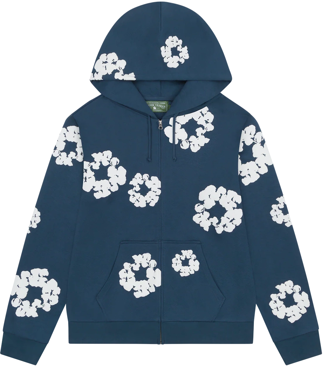 DENIM TEARS COTTON WREATH ZIP HOODIE SS25 POLERA