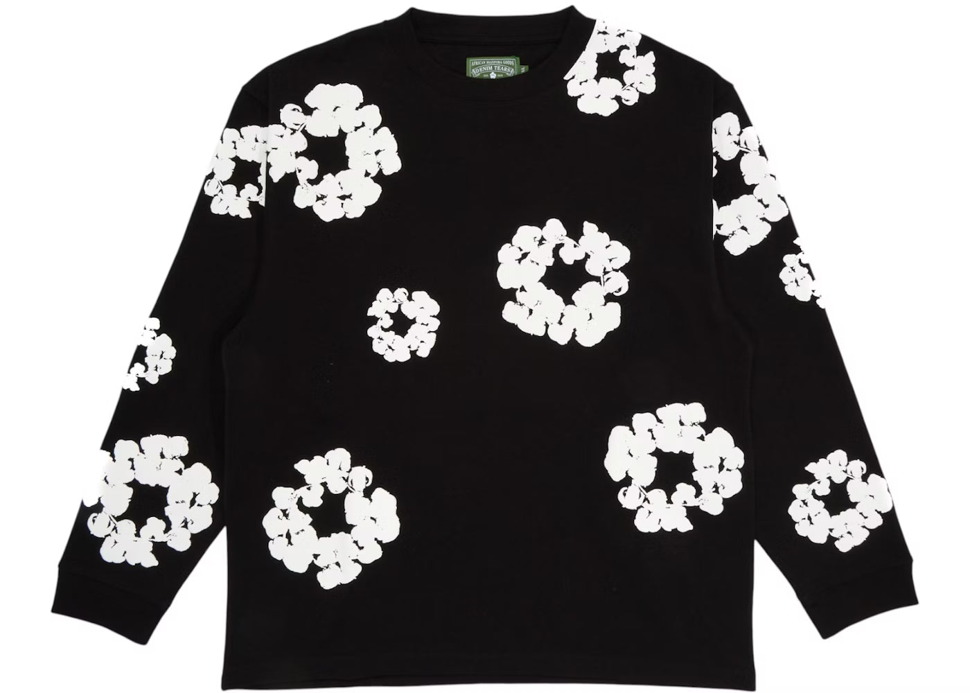 Denim Tears The Cotton Wreath Long Sleeve 'Black'