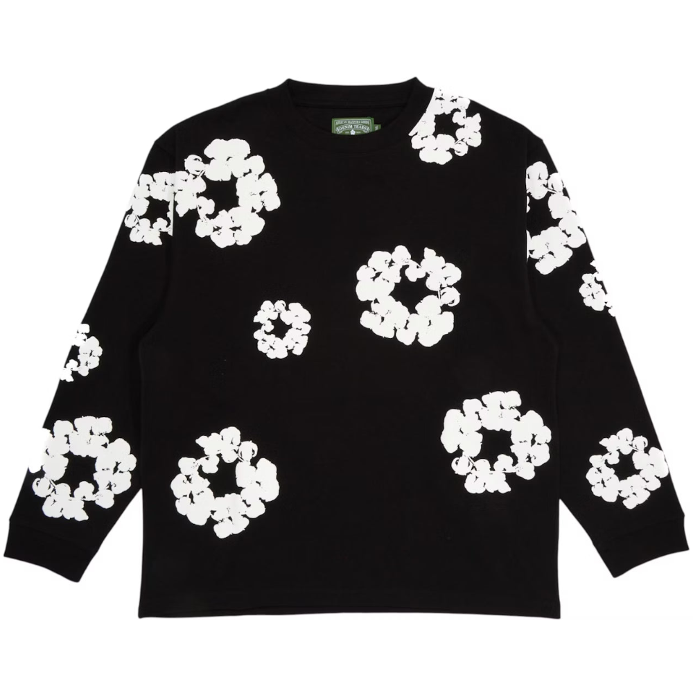 Denim Tears The Cotton Wreath Long Sleeve 'Black'