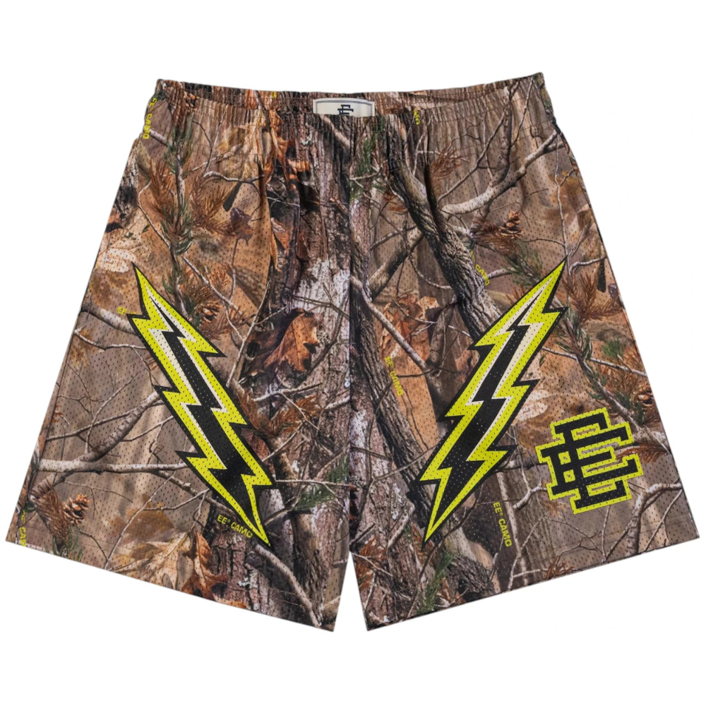 Eric Emanuel EE Basic/Core Short Tree Camo/Black/Lime Bolt