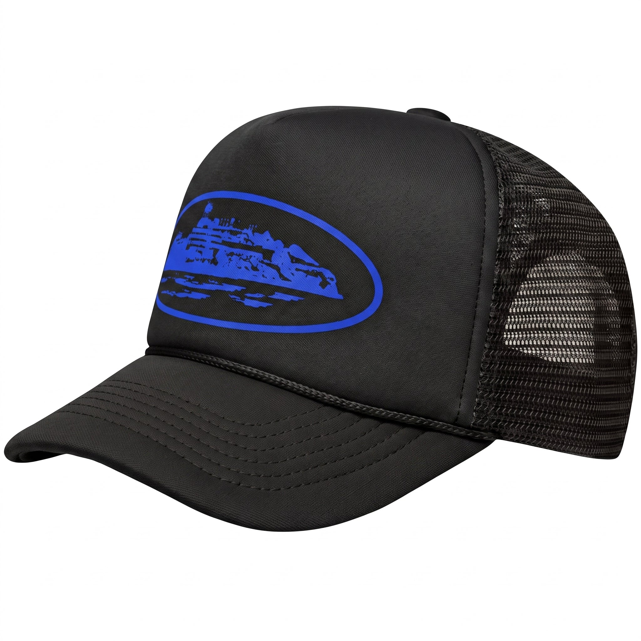 Corteiz Alcatraz Trucker Hat 'Blue/Black'
