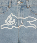 ICECREAM Running Dog Double Scoop Denim Pants Heavy Wash Blue