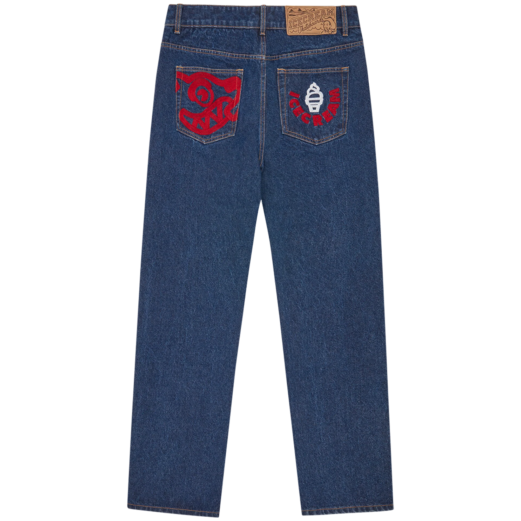 Ice Cream Running Puppy Denim Pant Indigo