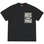 Corteiz Rules The World T-Shirt 'Black/White'