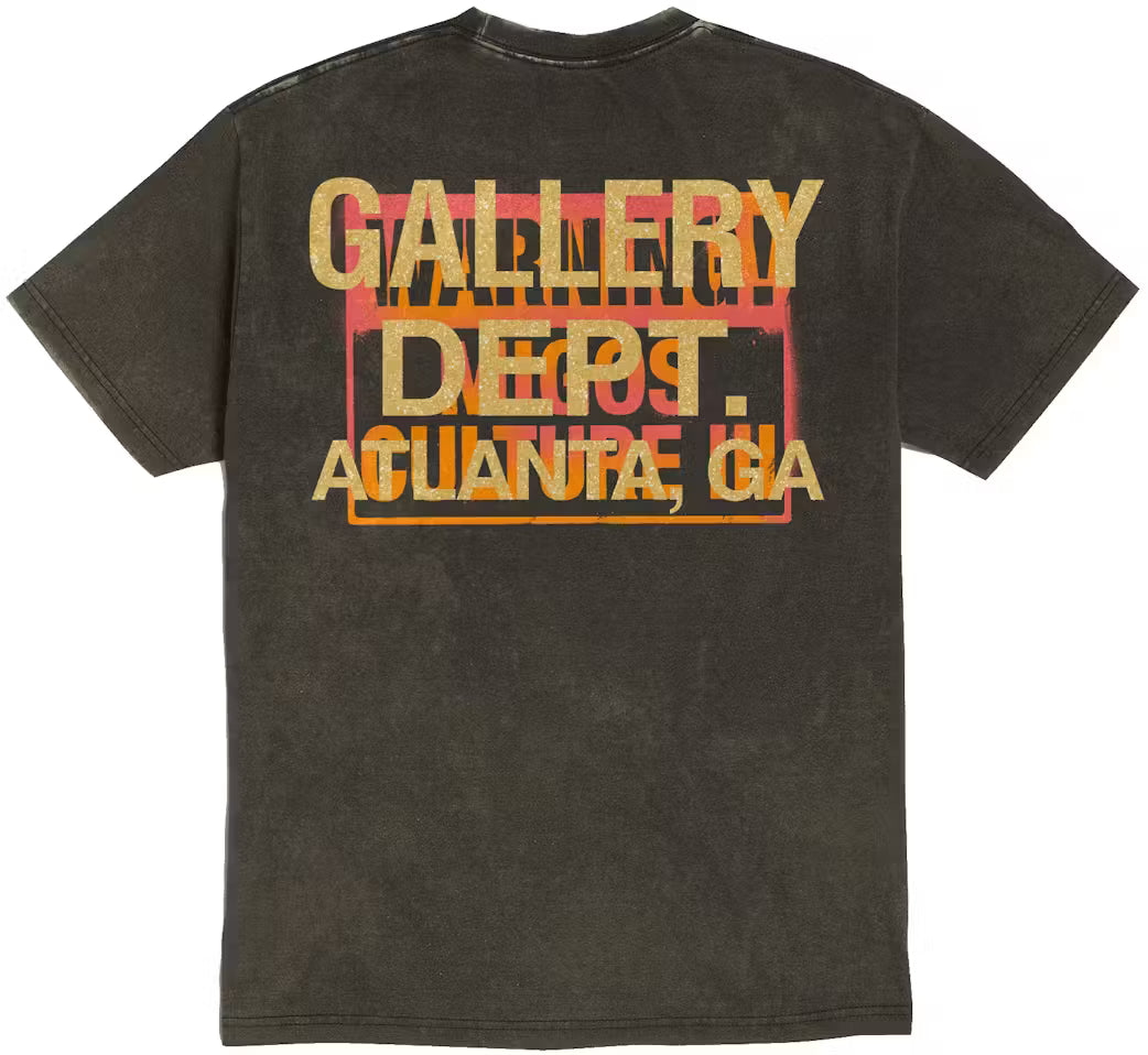 GALLERY DEPT. X MIGOS FOR CULTURE III THREE SKULLS T-SHIRT WASHED BLACK POLO