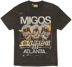 GALLERY DEPT. X MIGOS FOR CULTURE III THREE SKULLS T-SHIRT WASHED BLACK POLO