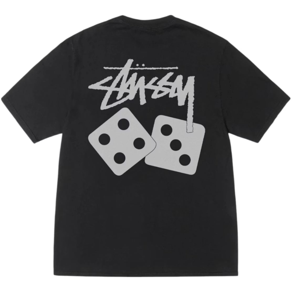 Stussy Dice Pigment Dyed Tee 'Black'