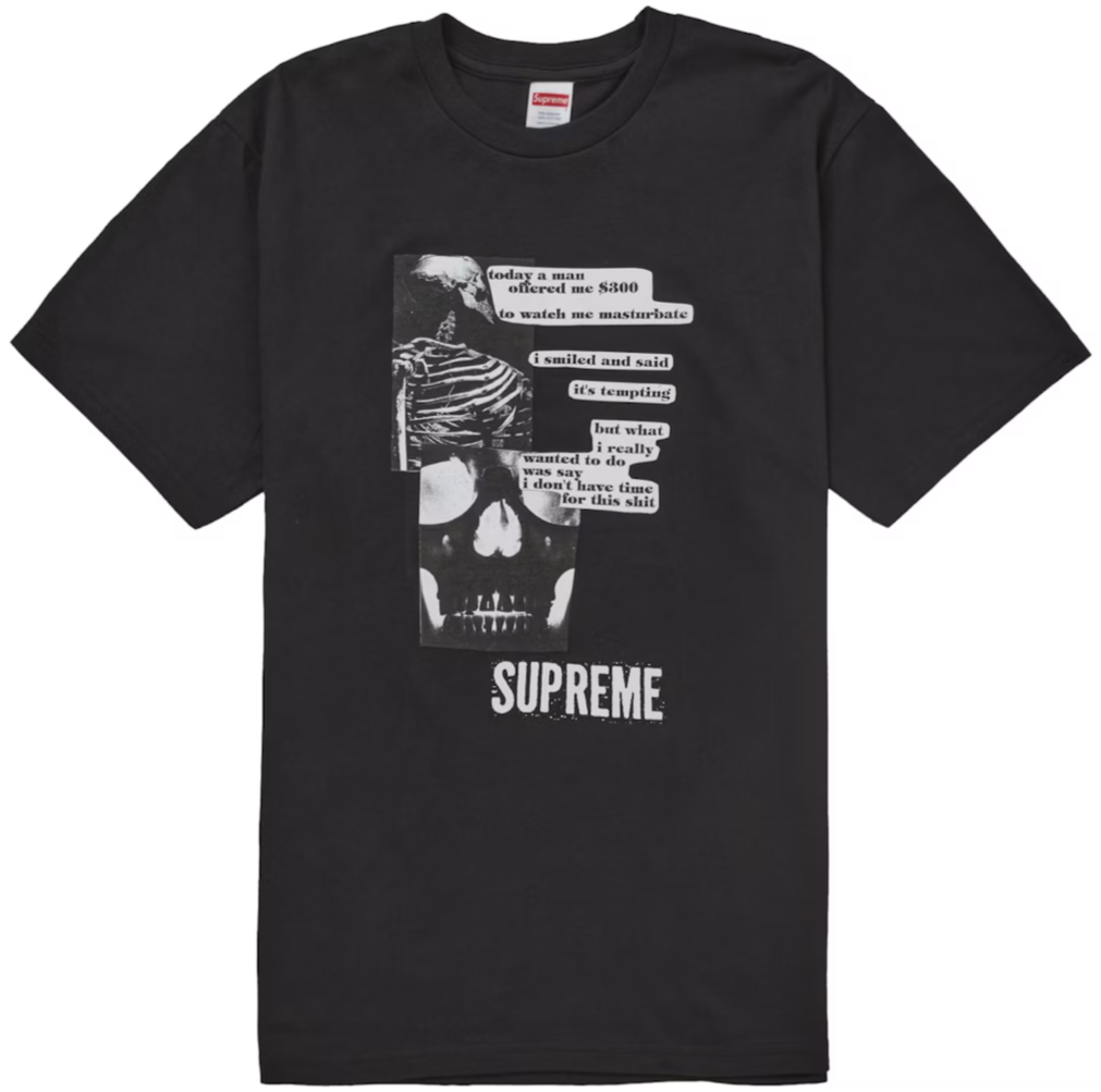 SUPREME ANATOMY TEE “BLACK” SS25