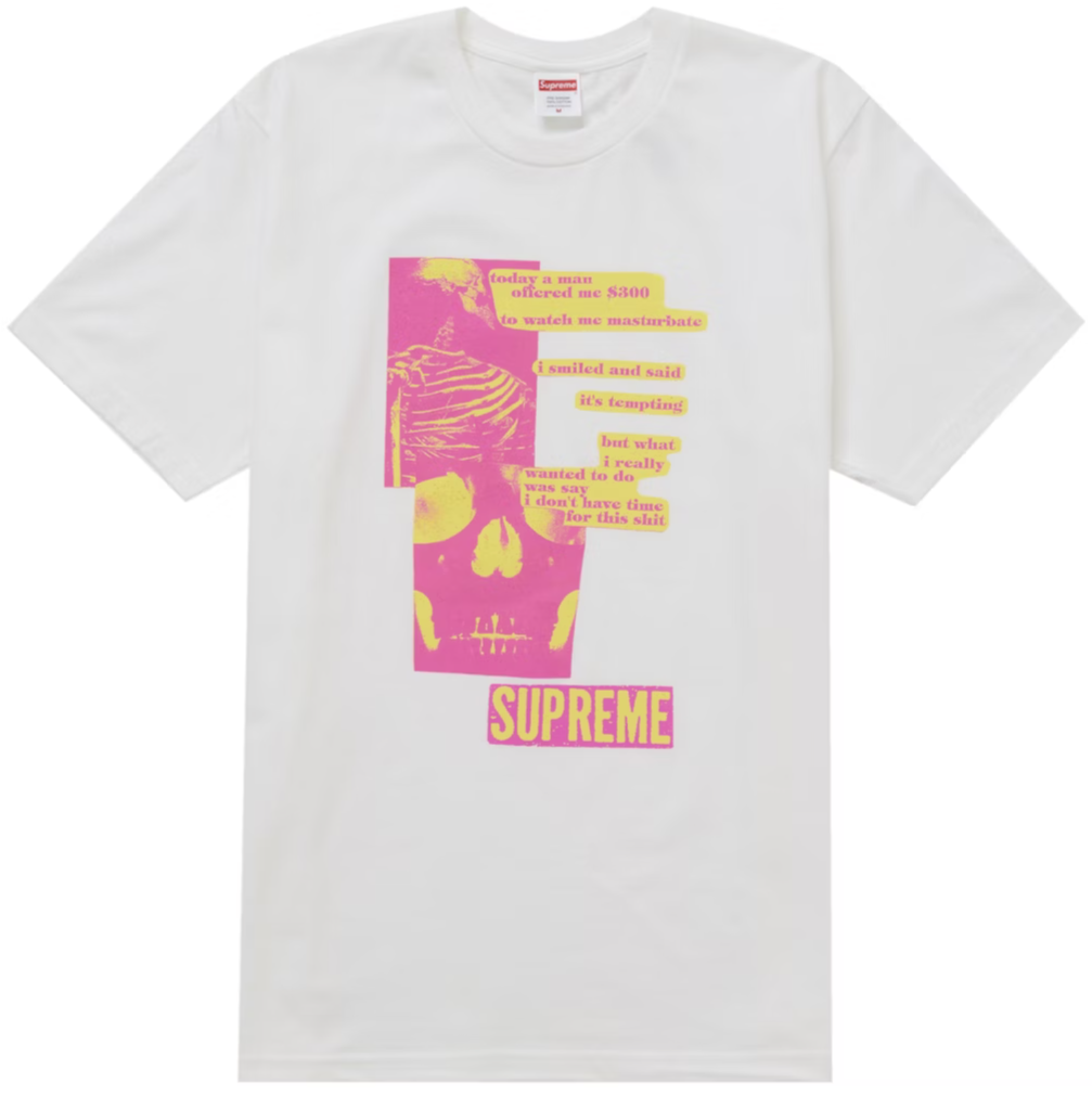 SUPREME ANATOMY TEE WHITE SS25 POLO BLANCO