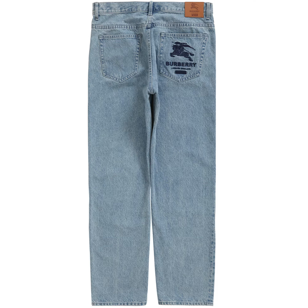 Supreme x Burberry Regular Jean 'Washed Blue'