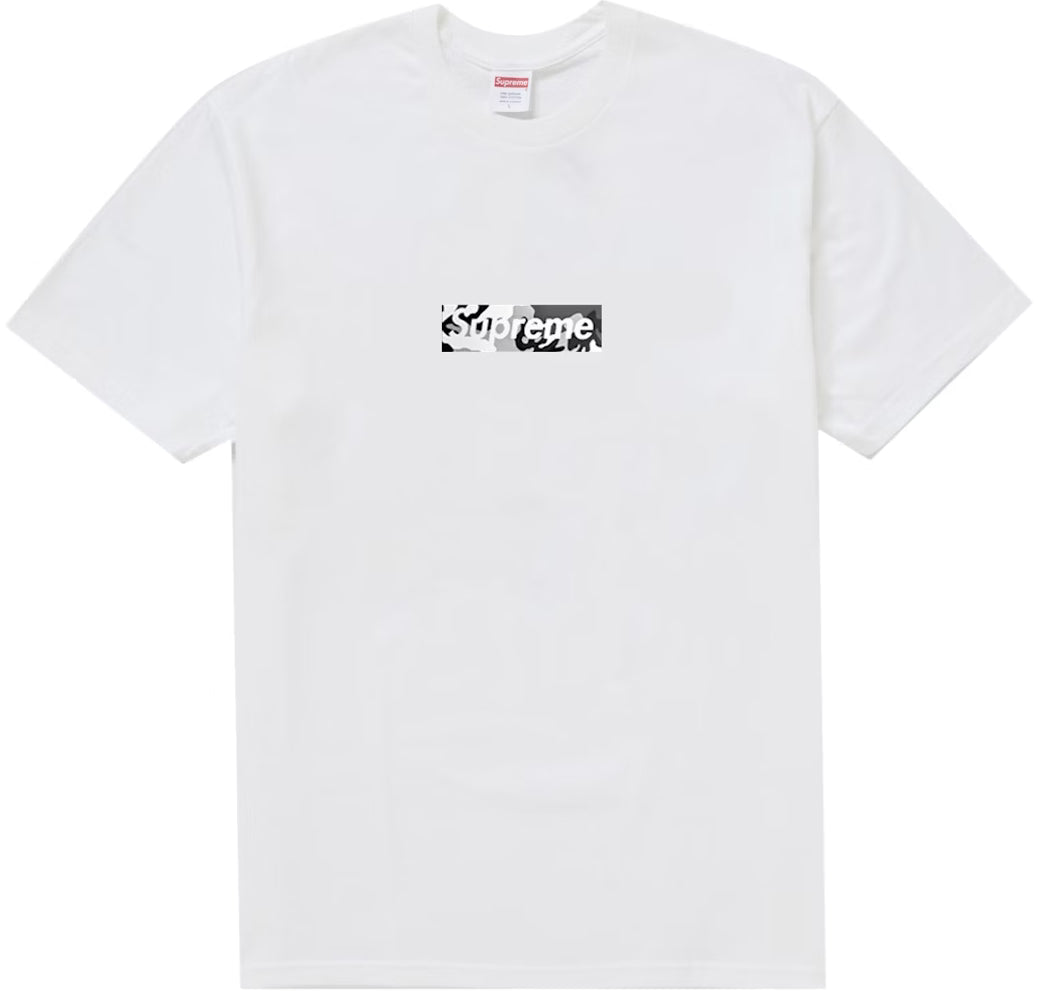 SUPREME MIAMI BOX LOGO TEE WHITE FW25 POLO BLANCO