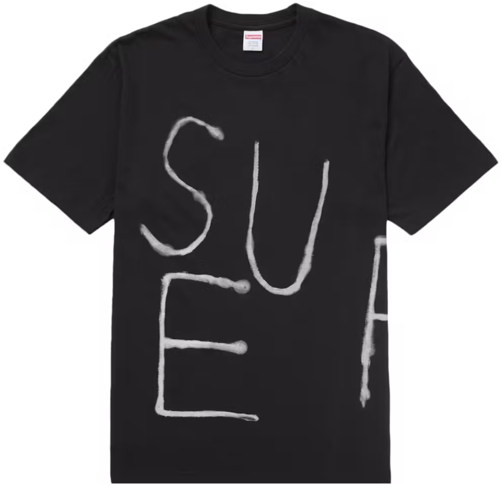 SUPREME PAINTED TEE SS25 POLO NEGRO