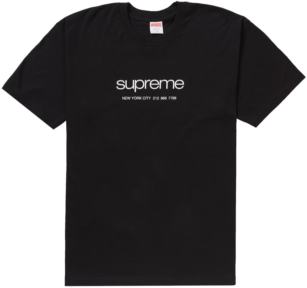 SUPREME SHOP TEE "BLACK" SS20