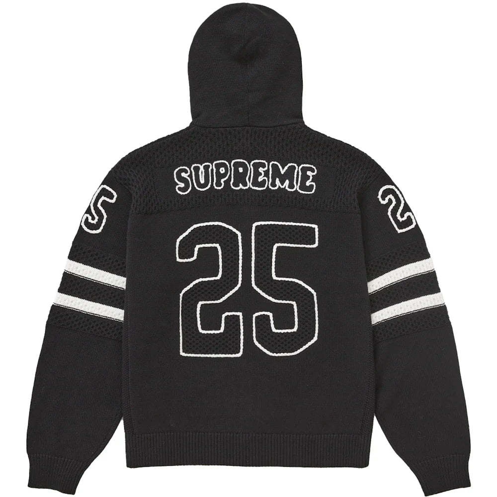 Supreme Sport Zip Up Hooded Sweater 'Black'