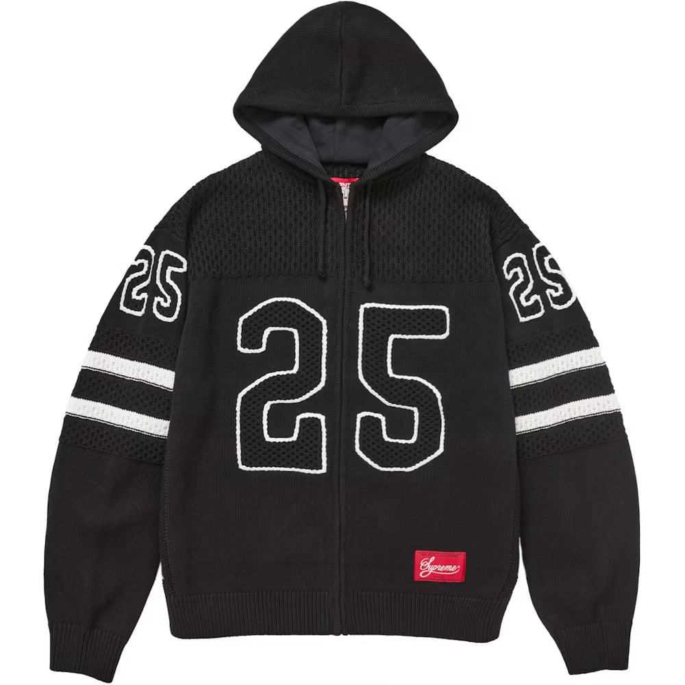 Supreme Sport Zip Up Hooded Sweater 'Black'