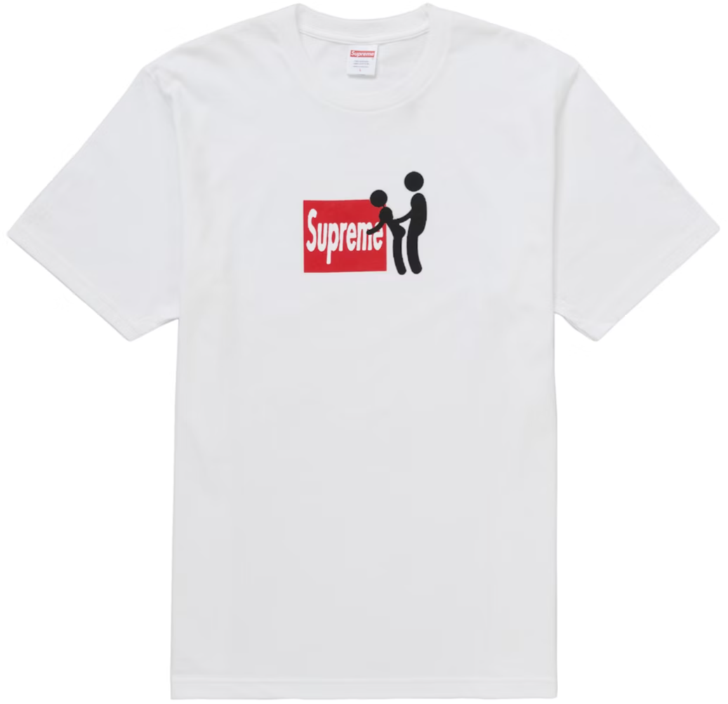 SUPREME STICK WHITE TEE "FW25"