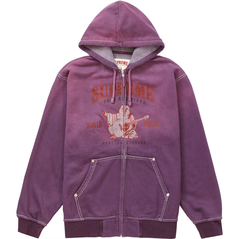 Supreme x True Religion Zip Up Hooded Sweatshirt 'Purple'