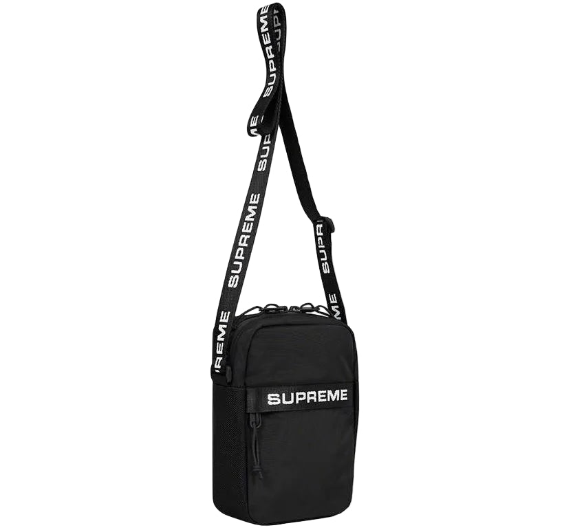 SUPREME SHOULDER BAG FW22 BLACK MORRAL NEGRO