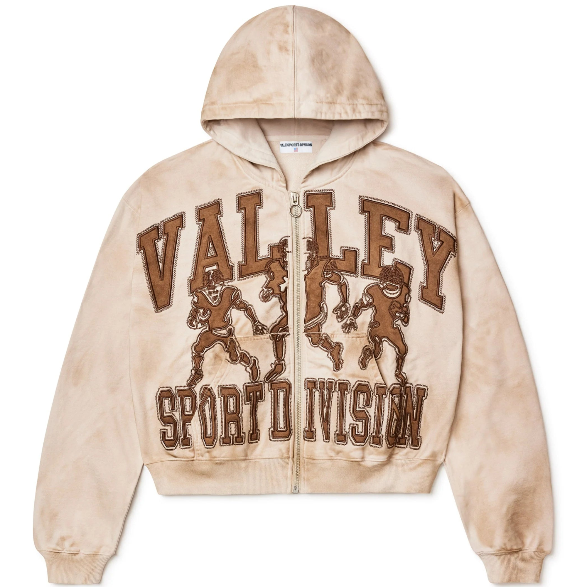 Vale Forever Mud Friday Zip Up Hoodie 'Beige/Brown'