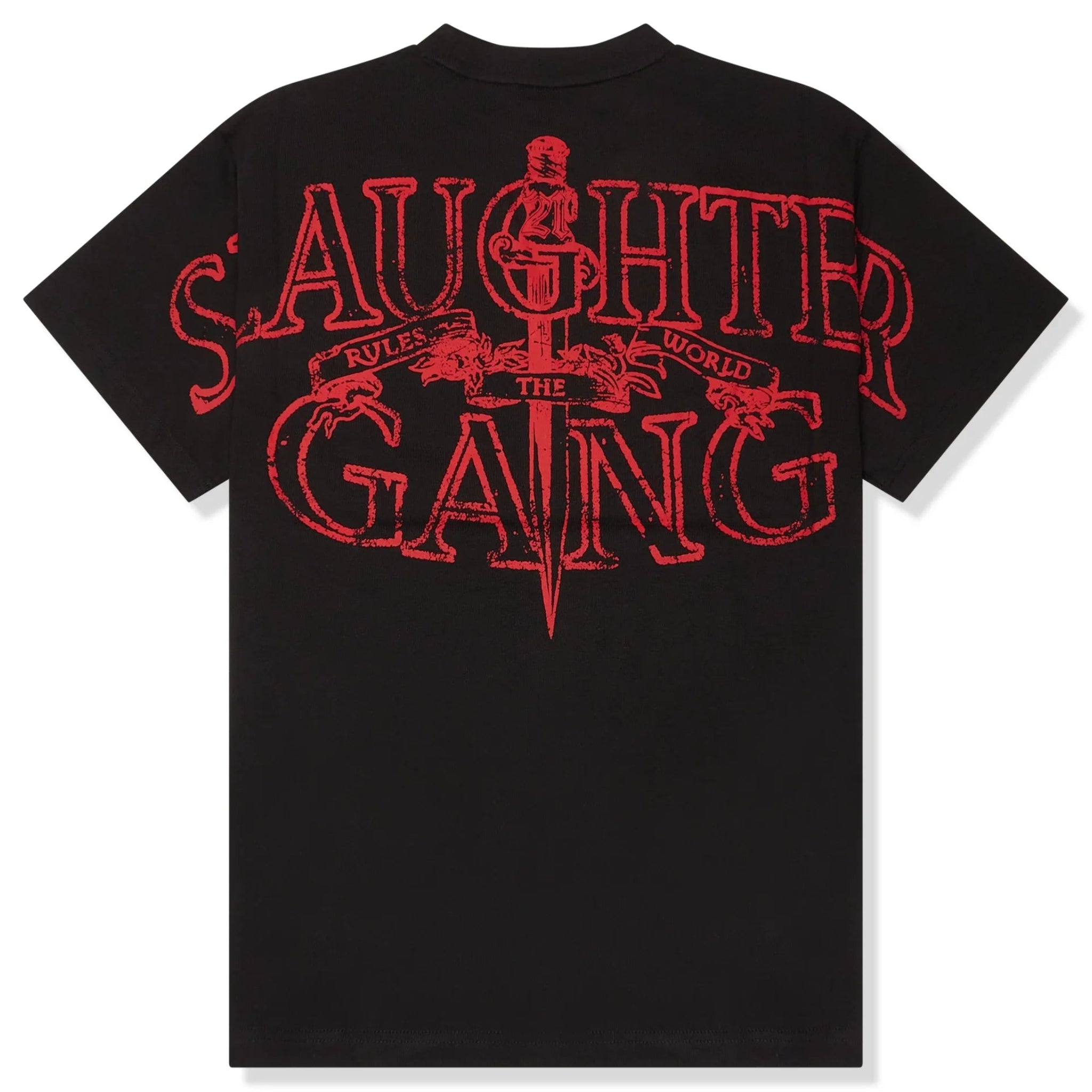 Corteiz x Slaughter Gang 21 Savage Black T Shirt