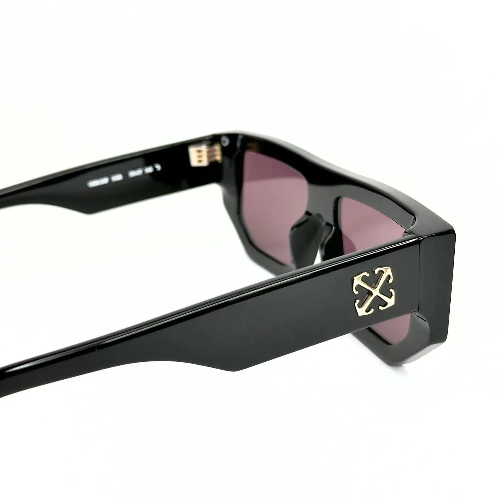 OFF-WHITE VANCOUVER SUNGLASSES “BLACK/DARK BURGUNDY”