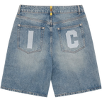 ICECREAM Fall '25 Running Dog Denim Shorts Washed Blue