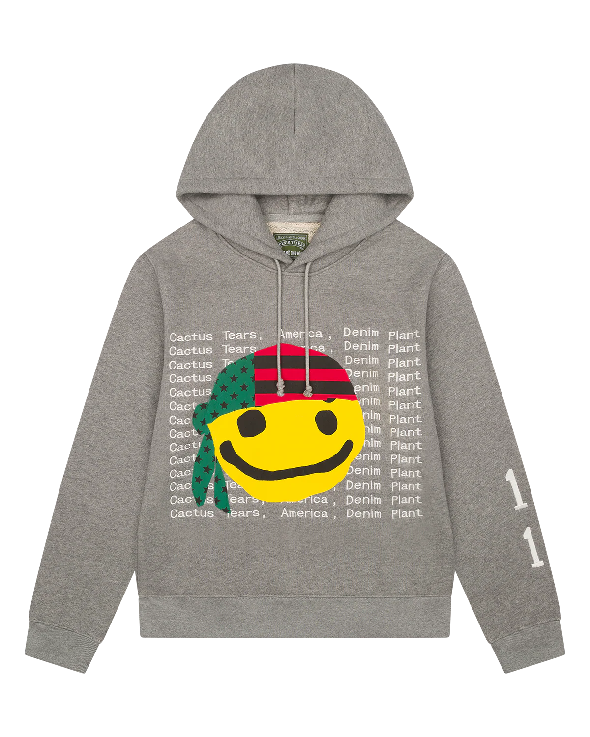 DENIM TEARS X CPFM CACTUS TEARS HOODIE GREY POLERA GRIS