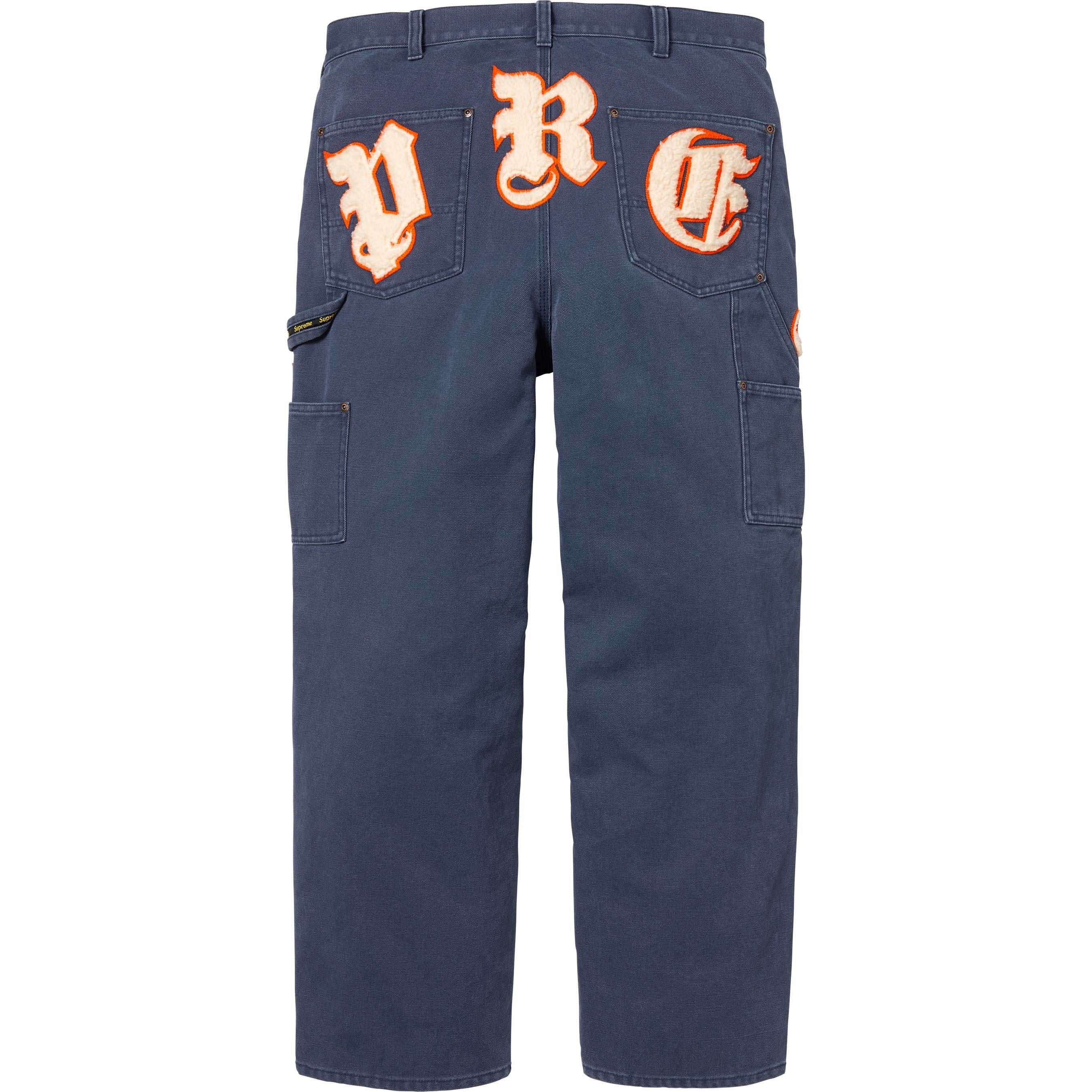Supreme Old English Canvas Double Knee Painter Pant 'Navy'