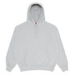 Supreme Satin Appliqué Hooded Sweatshirt 'Heather Grey'