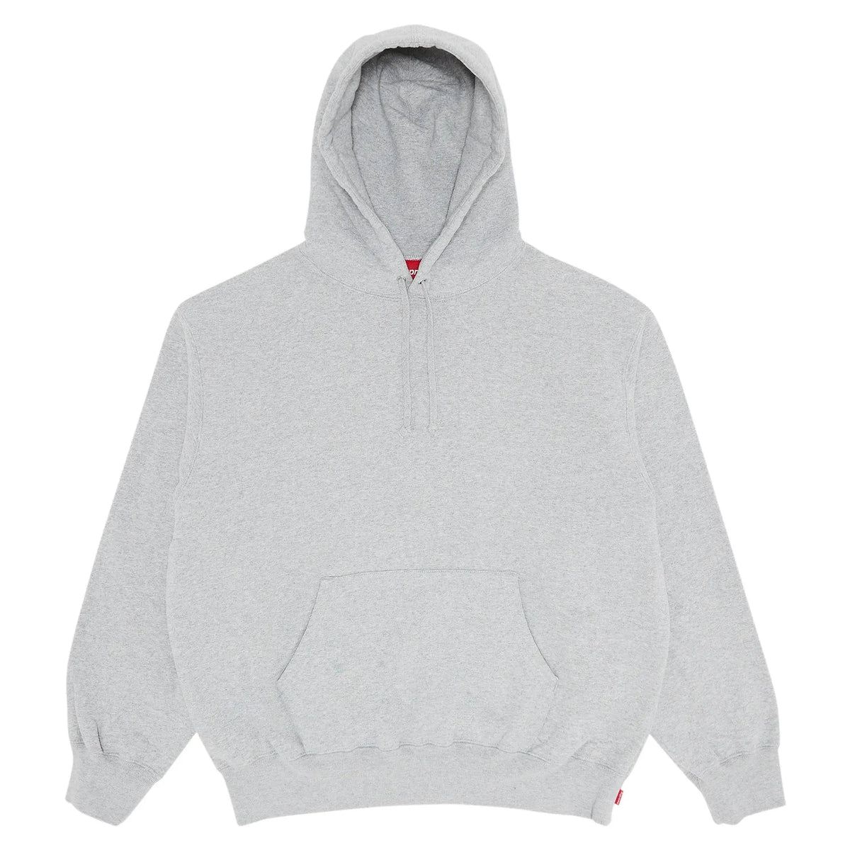Supreme Satin Appliqué Hooded Sweatshirt 'Heather Grey'