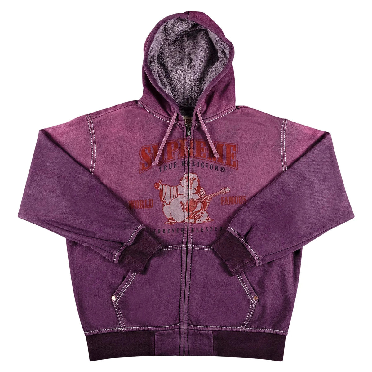 Supreme x True Religion Zip Up Hooded Sweatshirt 'Purple'