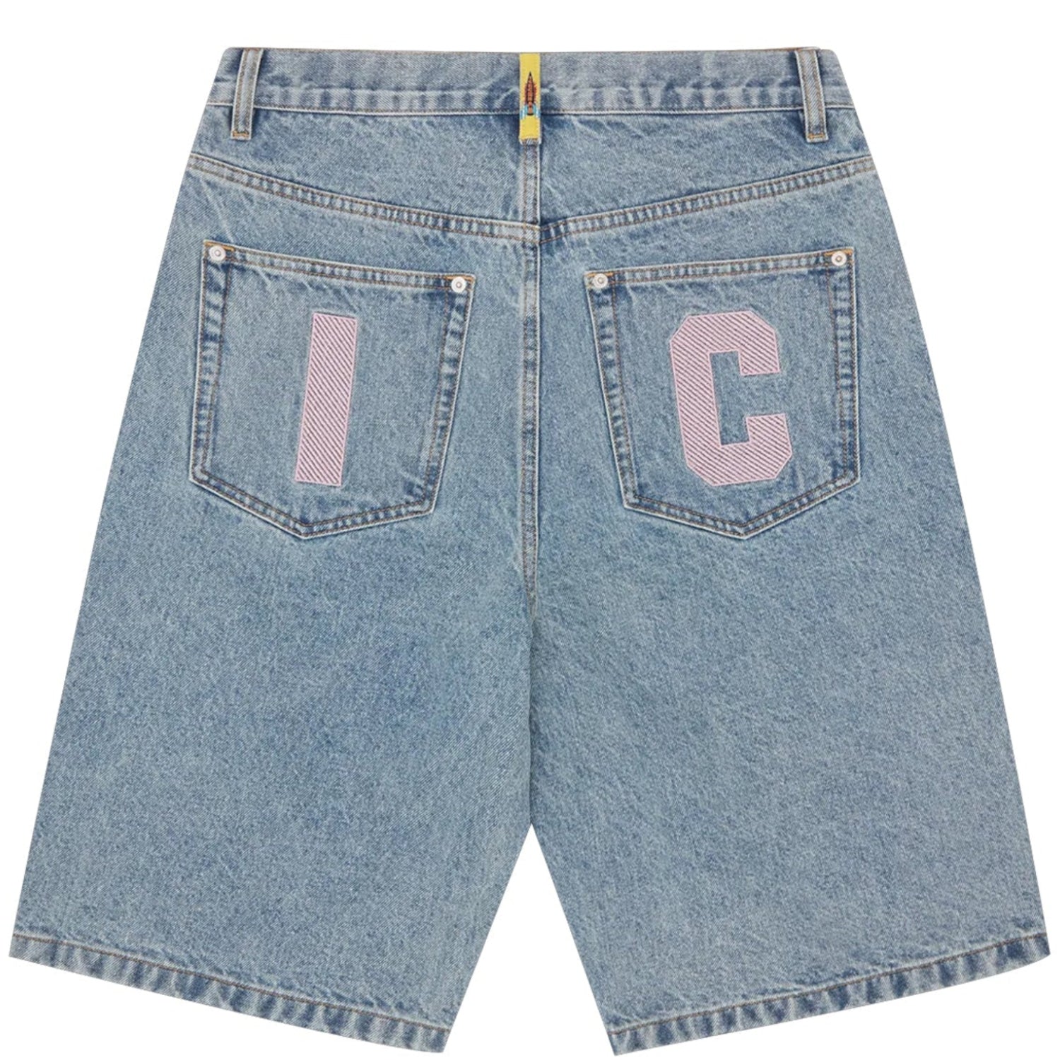 ICECREAM Fall '25 Running Dog Denim Shorts Heavy Wash Blue