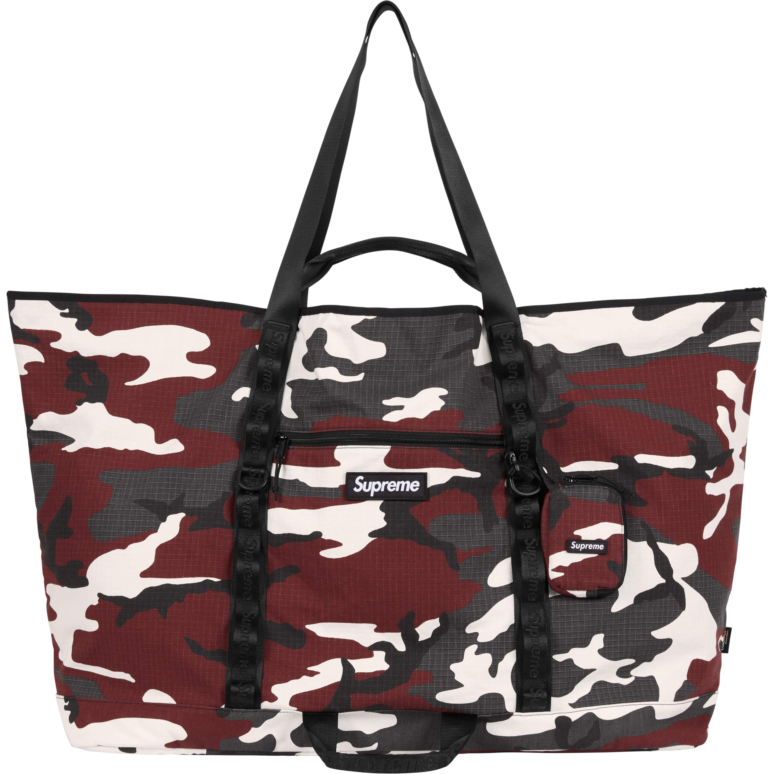 Supreme X-Large Tote Bag + Utility Pouch Camo SS26