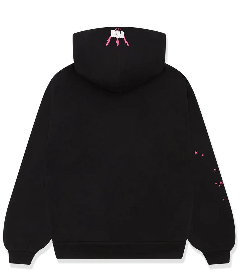 SP5DER ANGEL NUMBER HOODIE BLACK SS25