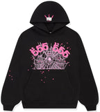 SP5DER ANGEL NUMBER HOODIE BLACK SS25