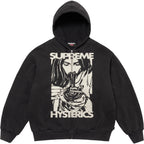 Supreme x HYSTERIC GLAMOUR Thermal Lined Zip Up Hooded Sweatshirt 'Black'