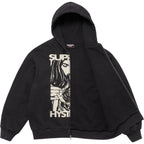 Supreme x HYSTERIC GLAMOUR Thermal Lined Zip Up Hooded Sweatshirt 'Black'