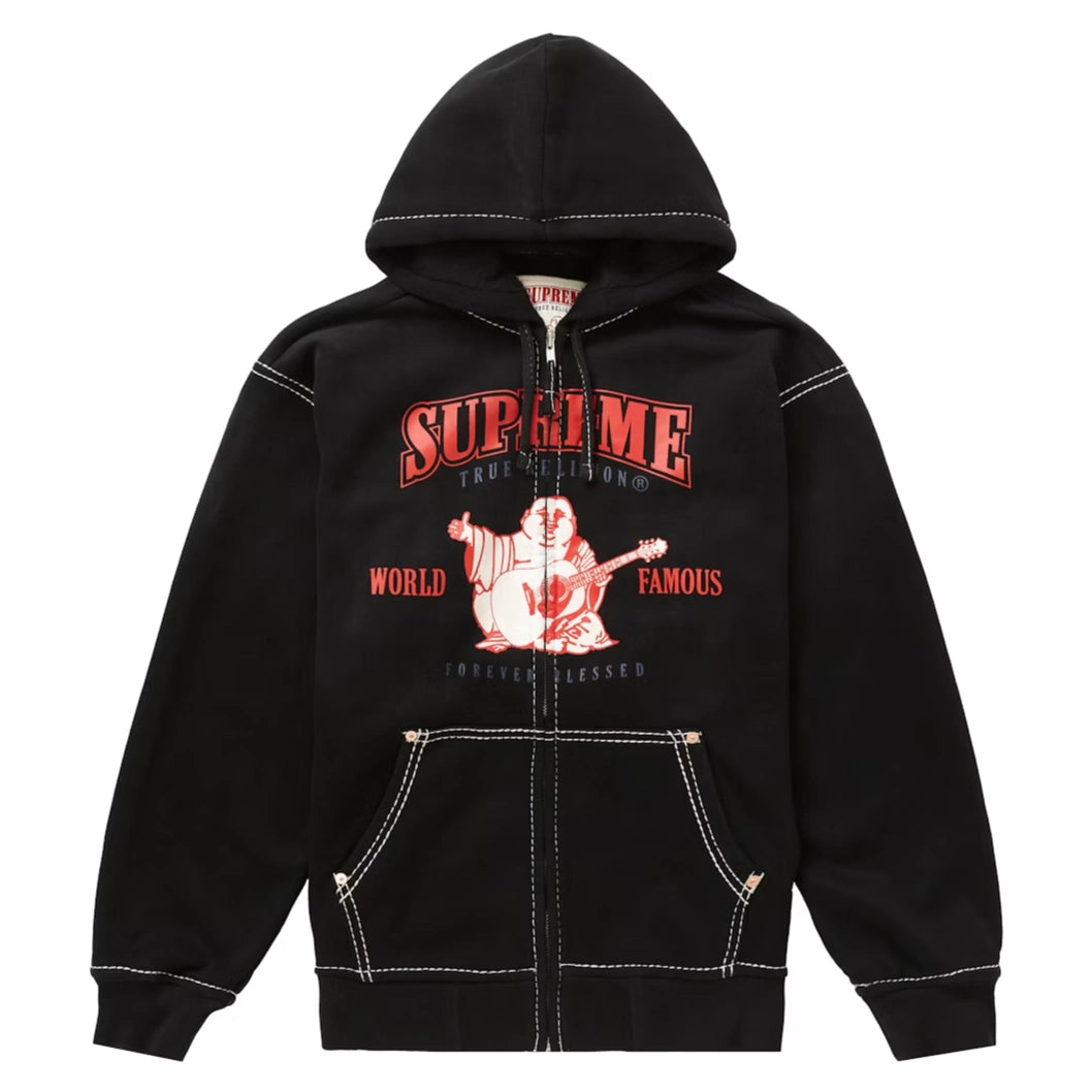 Supreme x True Religion Zip Up Hooded Sweatshirt 'Black'