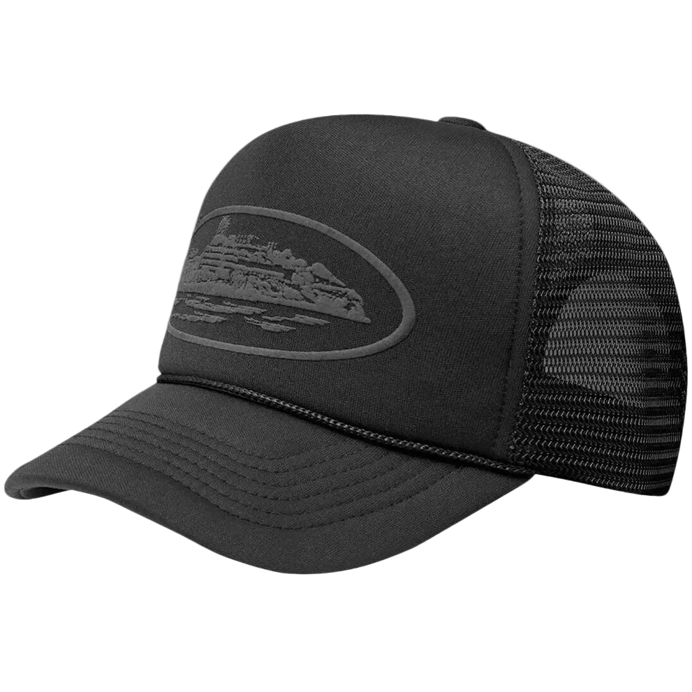 Corteiz Alcatraz Premium Trucker 'Triple Black'