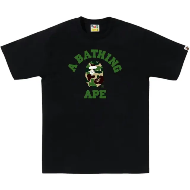 BAPE ABC Camo College Tee Black/Green