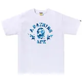 BAPE ABC Camo Sta College Tee 'White/Blue'